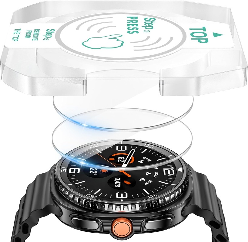 Screen Alignment Tool - 2PCS กระจกนิรภัยสําหรับ Samsung Galaxy Watch 8