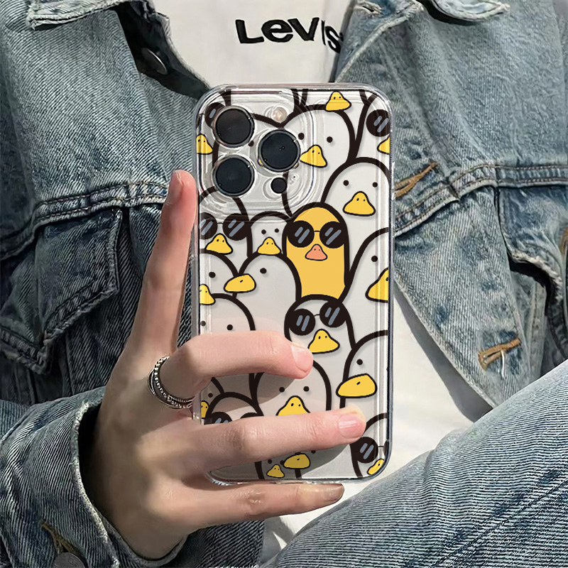 Apple Iphone 15 - เคสลายการ์ตูนเป็ดน่ารักสำหรับสาวๆ สำหรับ iPhone 17 Pro Max