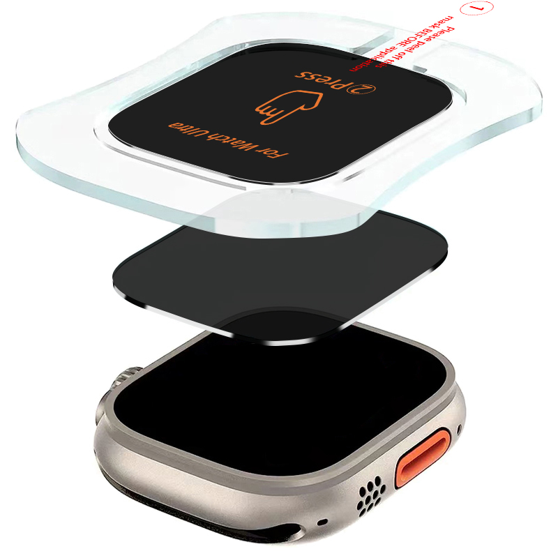 Privacy Screen Protector - หน้าจอความเป็นส่วนตัวป้องกันฟิล์มสําหรับ Apple Watch Ultra2/Ultra 49 มม.กระจกนิรภัย