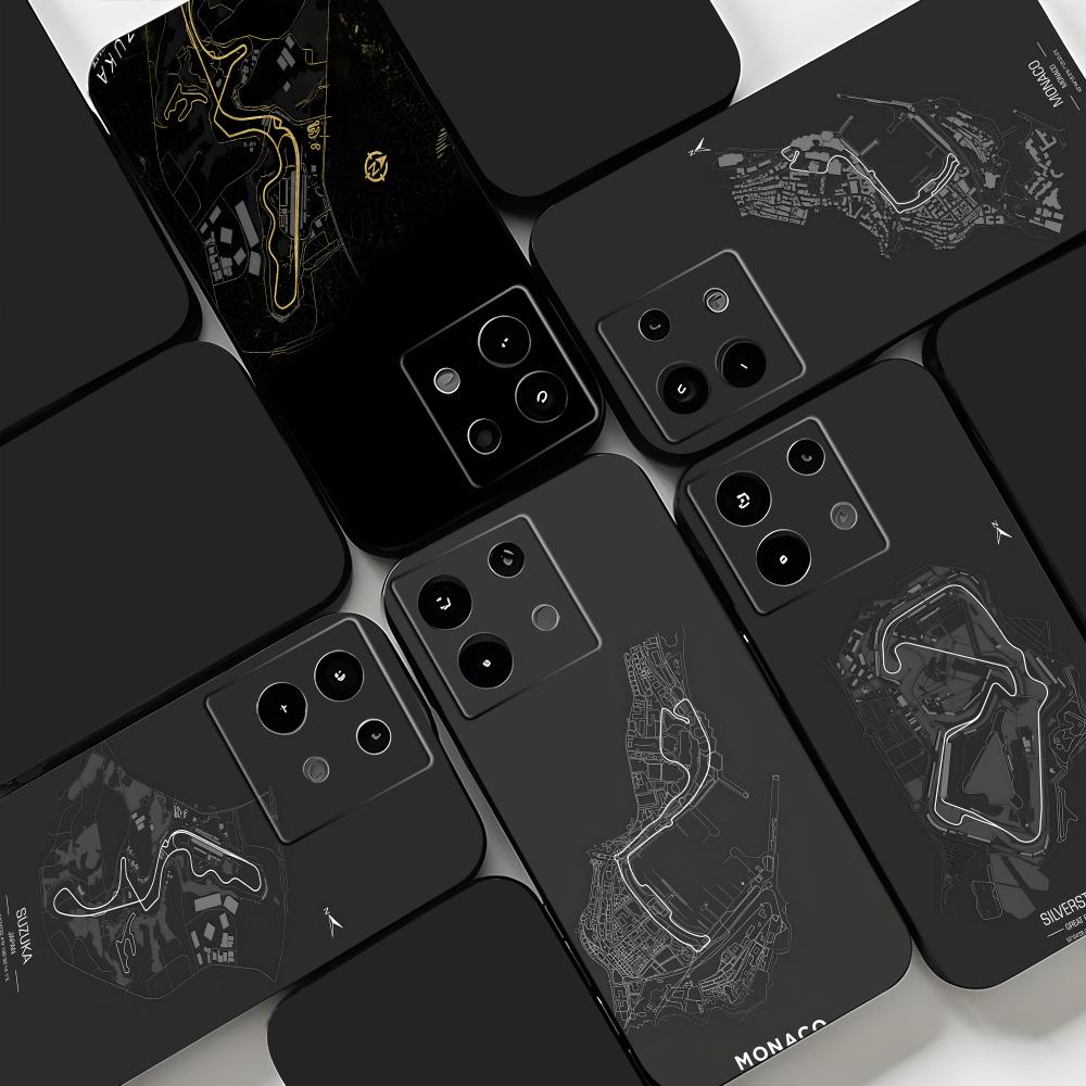 Xiaomi Redmi Note 14 - เคสโทรศัพท์ลายสนามแข่งรถ F1 สำหรับ Redmi Note 14