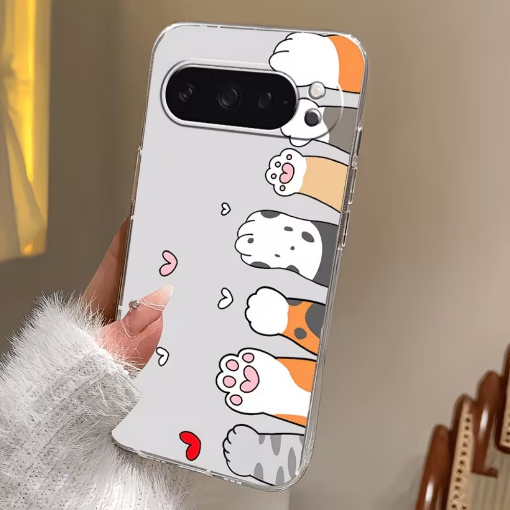 เคสโทรศัพท์ซิลิโคนใสลายอุ้งเท้ - Google Pixel 9 บทวิจารณ์และราคา