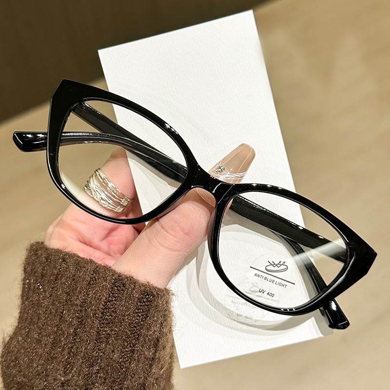 กรอบแว่นสายตาแฟชั่นทรงแคทอาย T - Anti Blue Light Film บทวิจารณ์และราคา