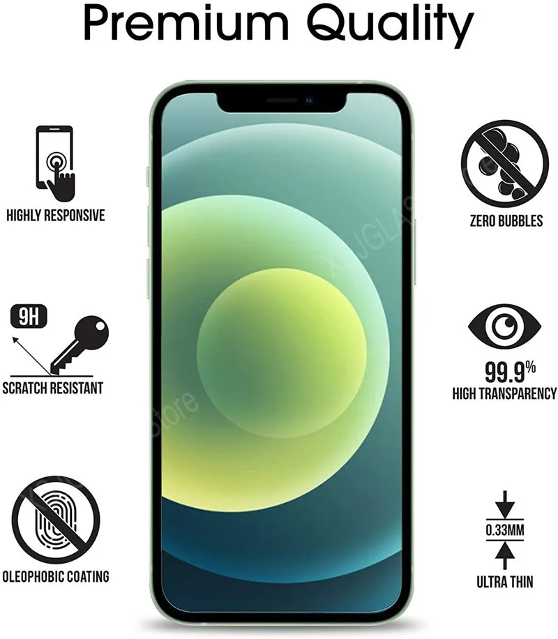 กระจกกันรอย 3 ชิ้น สำหรับ iPho - Tempered Glass Screen 9H บทวิจารณ์และราคา