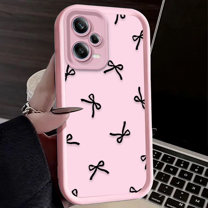 เคสโทรศัพท์ลายโบว์รูปหัวใจสีดำ - Xiaomi Redmi Note 14 บทวิจารณ์และราคา