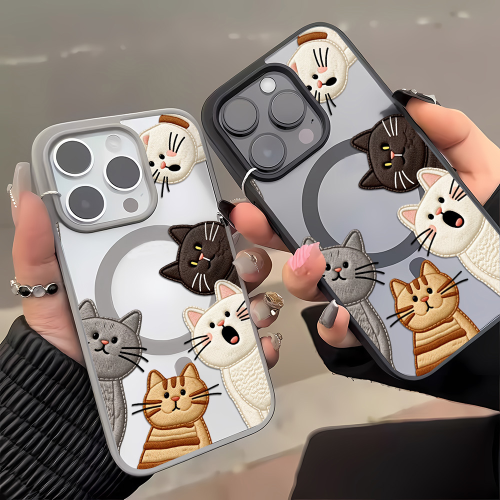 เคสโทรศัพท์ลายปักแมวน่ารัก สำห - Apple Iphone 15 บทวิจารณ์และราคา