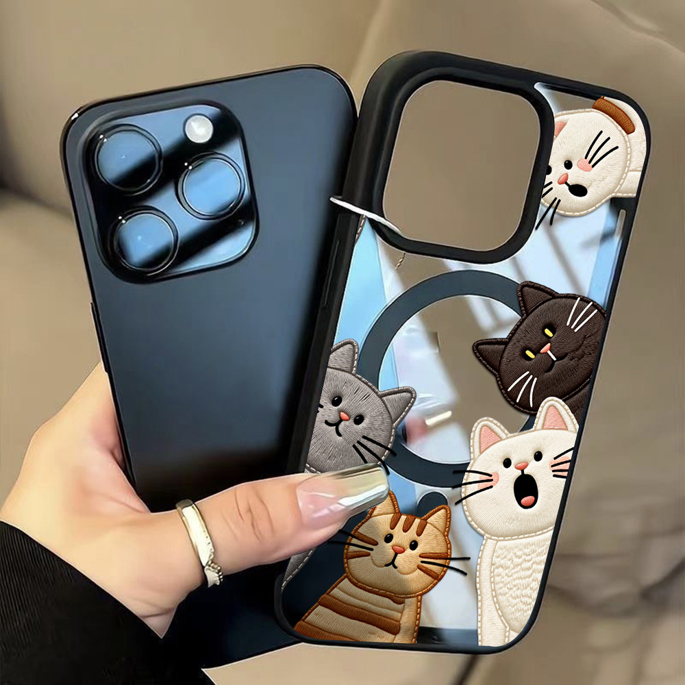 เคสโทรศัพท์ลายปักแมวน่ารัก สำห - Apple Iphone 15 บทวิจารณ์และราคา